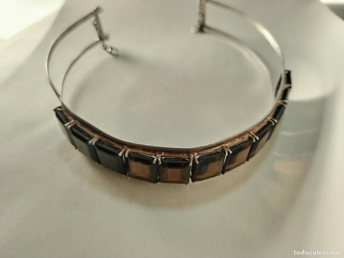 Joyeria: vintage collar de plata con onix y citrine - Foto 10