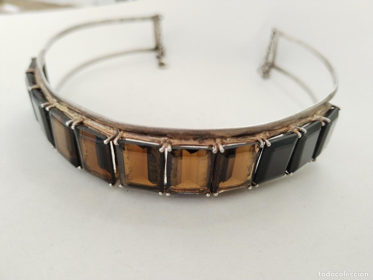 Joyeria: vintage collar de plata con onix y citrine - Foto 11
