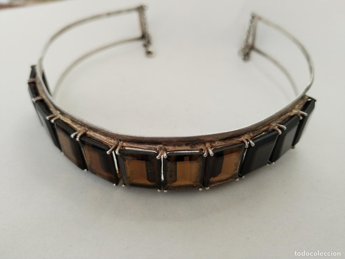 Joyeria: vintage collar de plata con onix y citrine - Foto 12