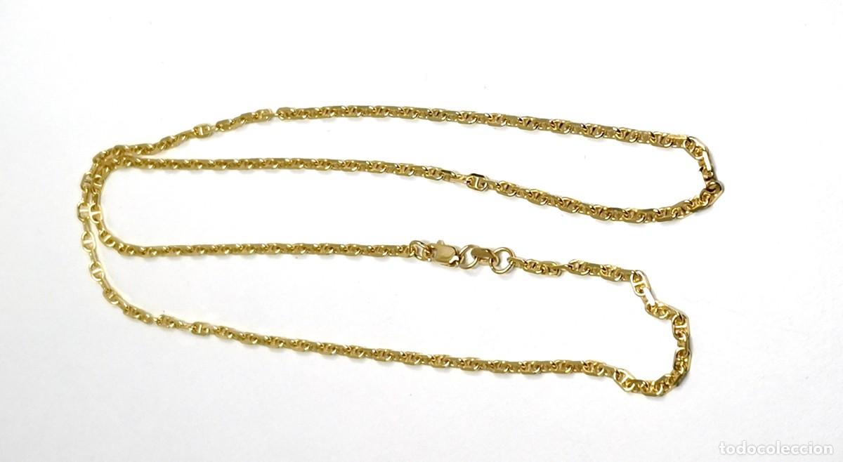 Gioielleria: Cadena de Oro macizo 18k Quilates con Eslab&oacute;n Marinero 6,8 gr. 50 cm