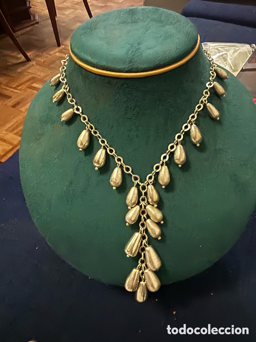 Joyeria: Gargantilla de metal plateado - Foto 2
