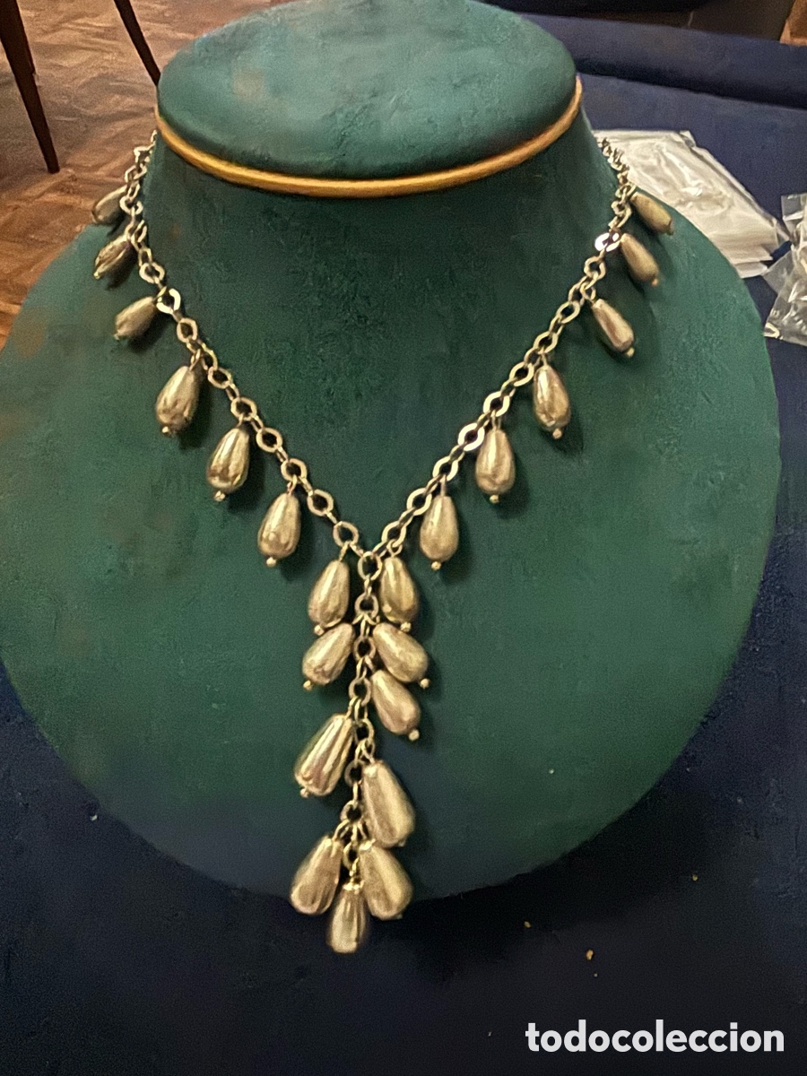 Joyeria: Gargantilla de metal plateado - Foto 1