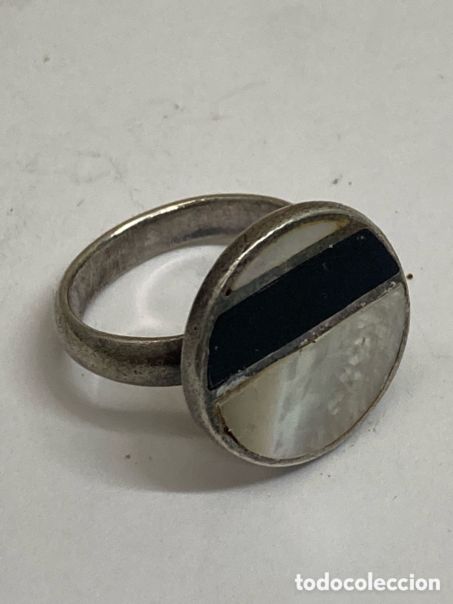 Joyeria: Anillo de plata naca y &oacute;nix S277 - Foto 1