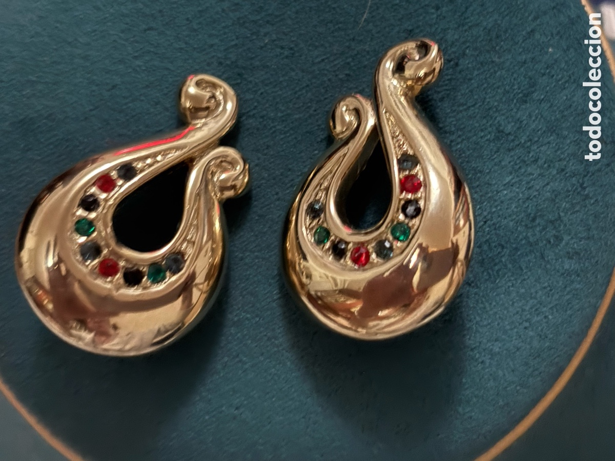 Joyeria: Pendientes dorados vintage - Foto 1
