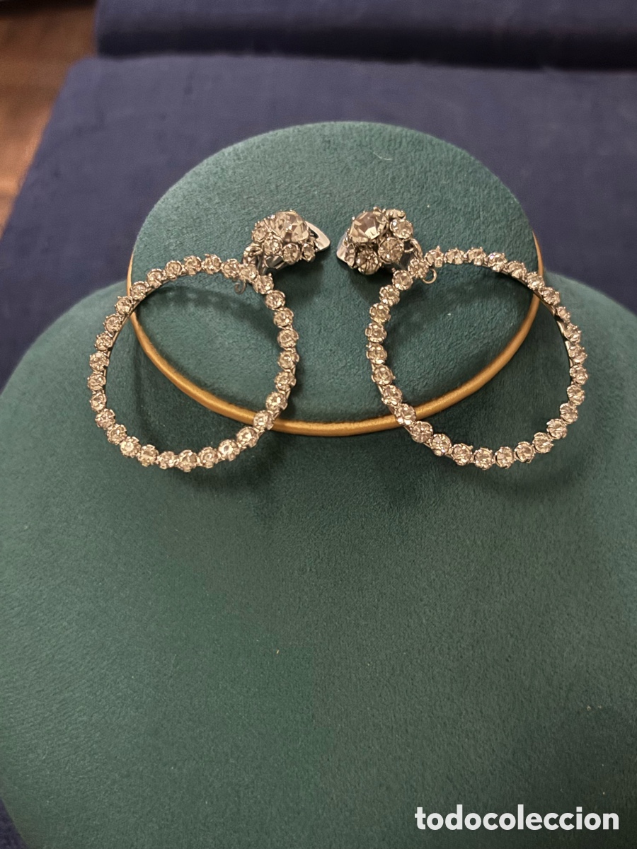 Joyeria: Pendientes de estrass con cierre de pinza - Foto 1