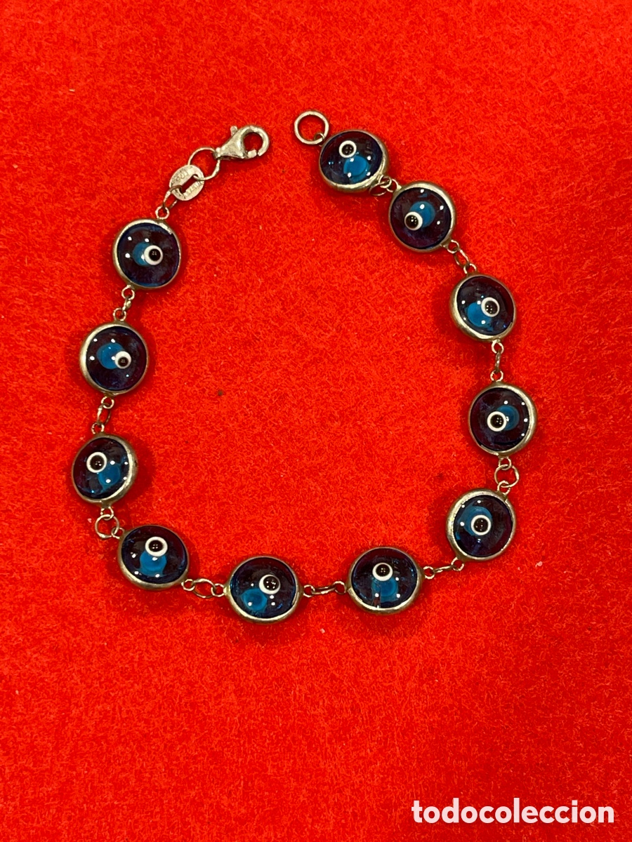 Joyeria: Pulsera de ojo turco en plata de ley. - Foto 1