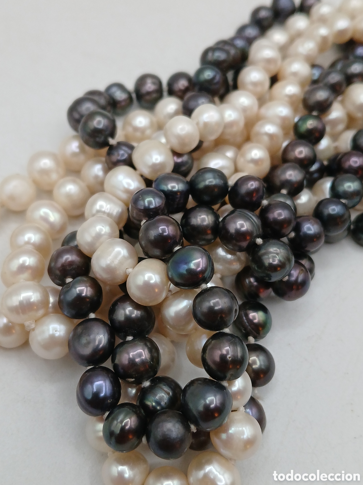 Joyeria: Collar perlas de Tahiti bicolor. Sin cierre - Foto 6