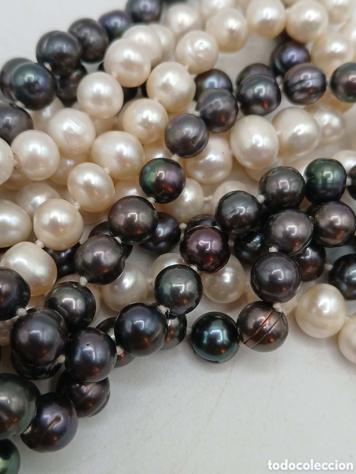 Joyeria: Collar perlas de Tahiti bicolor. Sin cierre - Foto 7