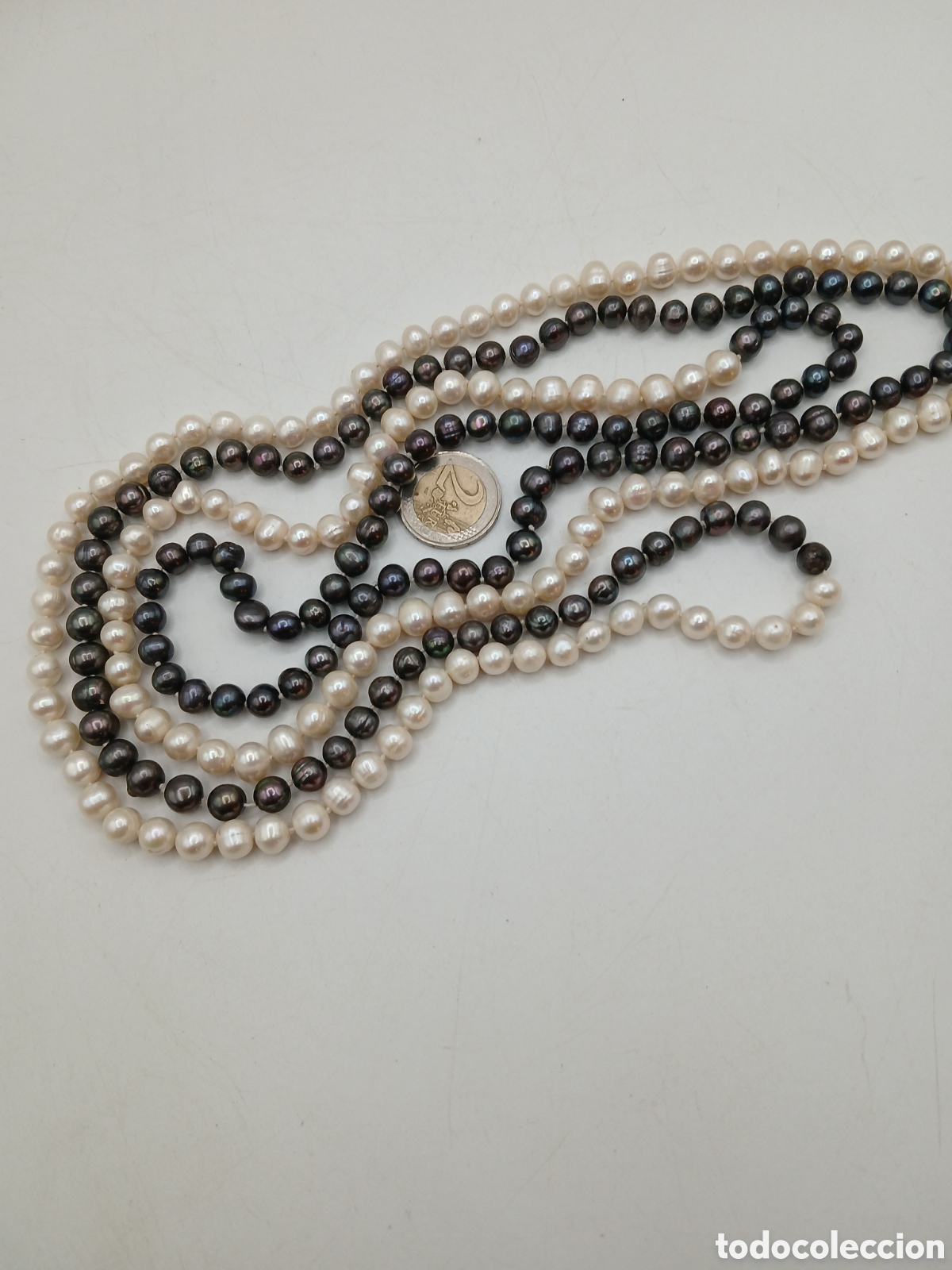 Joyeria: Collar perlas de Tahiti bicolor. Sin cierre - Foto 8