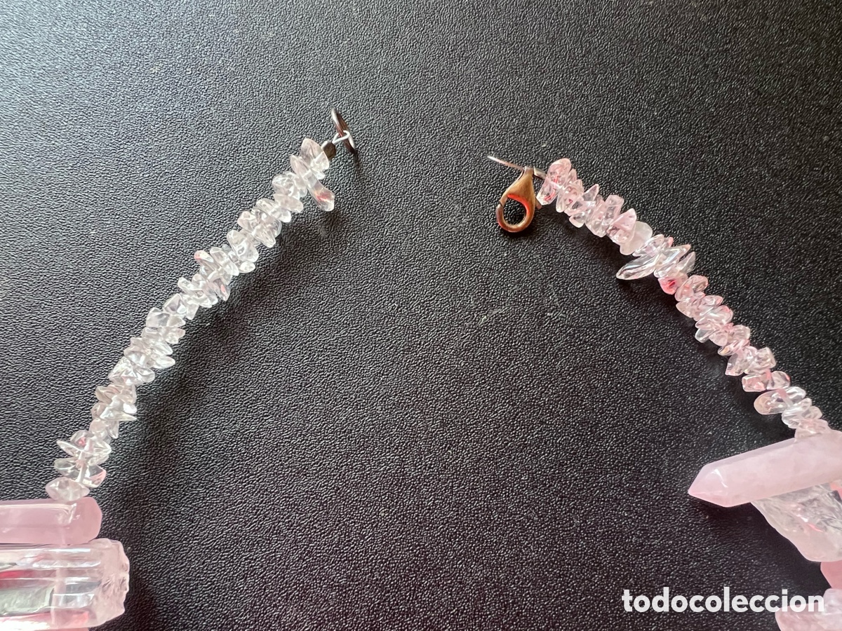 Joyeria: Collar cuarzo rosa y transparente - Foto 2