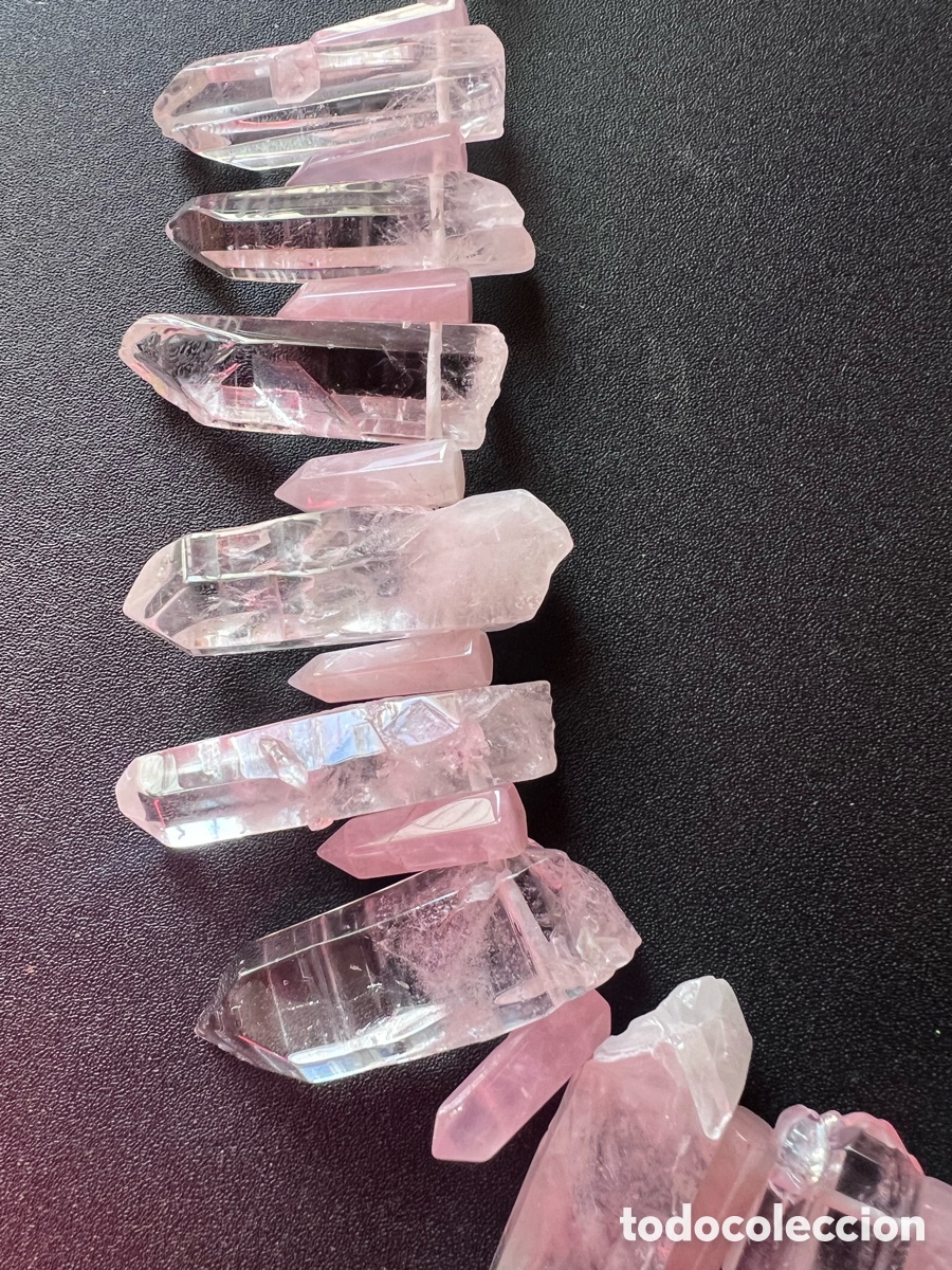 Joyeria: Collar cuarzo rosa y transparente - Foto 3