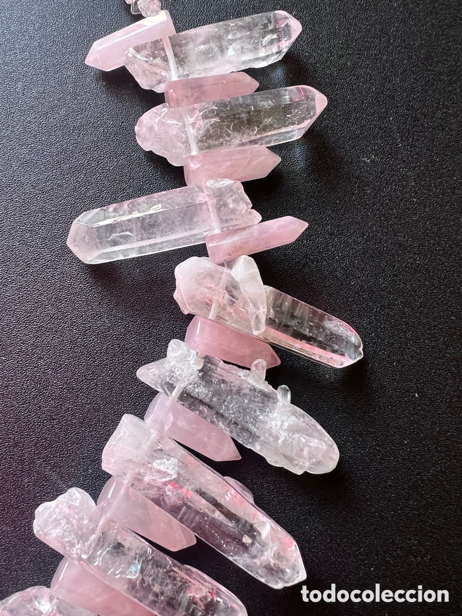 Joyeria: Collar cuarzo rosa y transparente - Foto 4