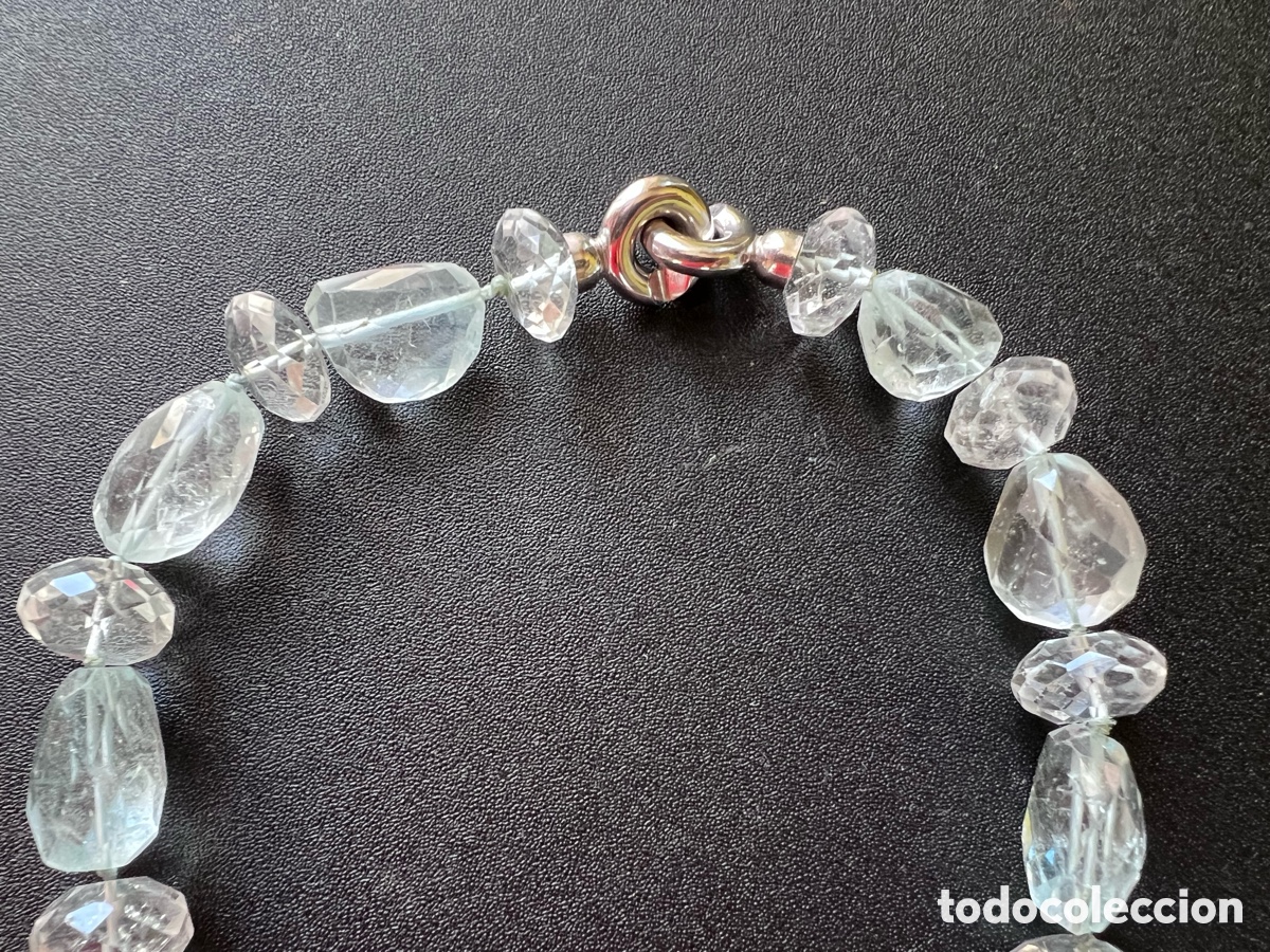 Joyeria: Collar aguamarina y plata de ley - Foto 2