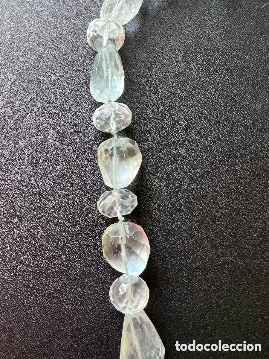 Joyeria: Collar aguamarina y plata de ley - Foto 3