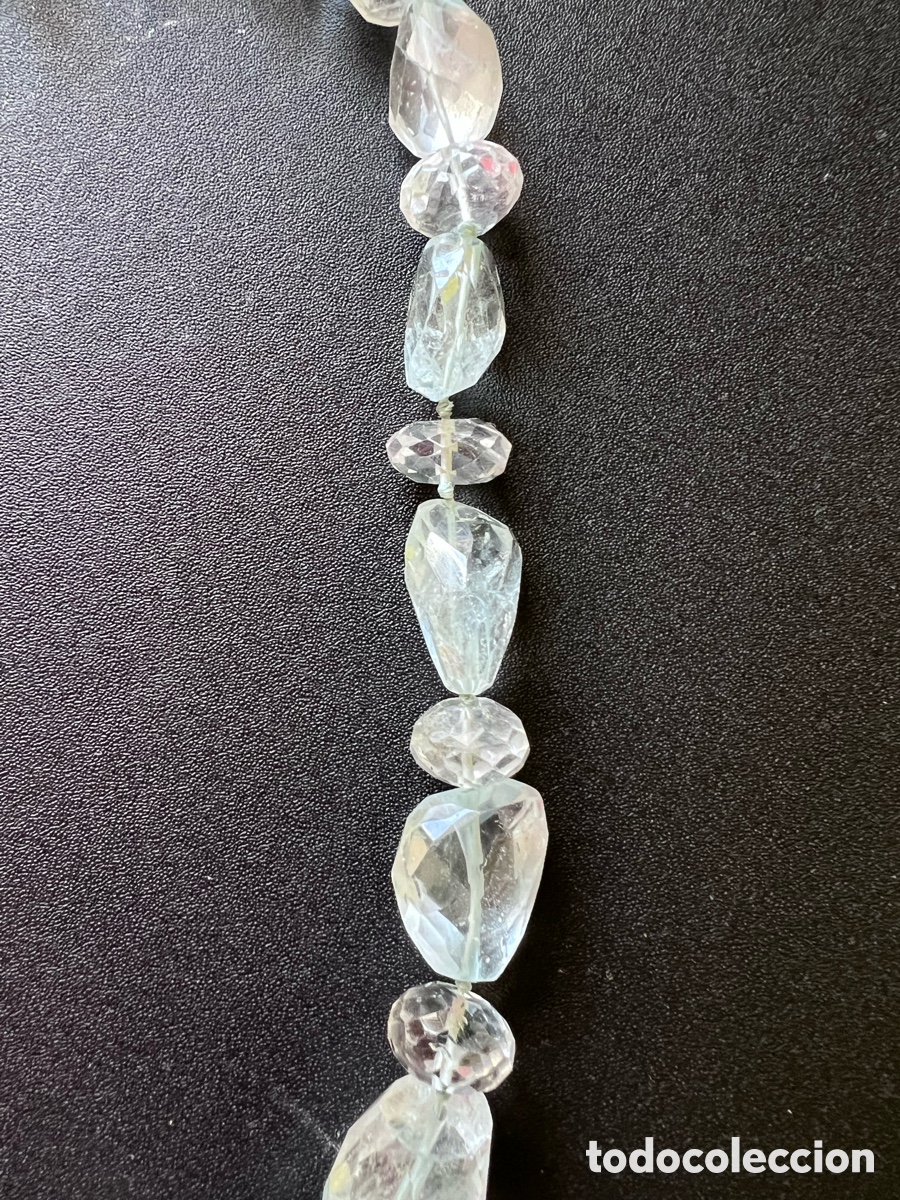 Joyeria: Collar aguamarina y plata de ley - Foto 4