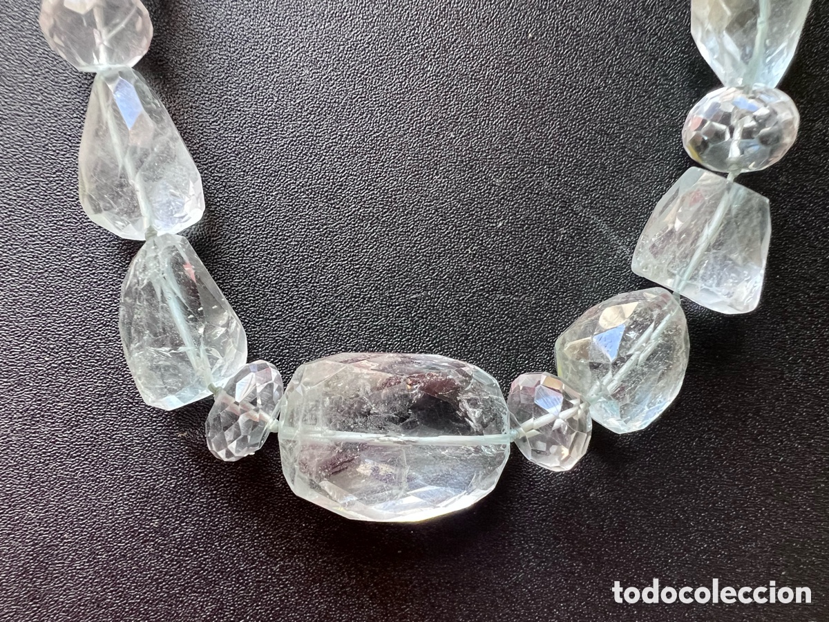 Joyeria: Collar aguamarina y plata de ley - Foto 5