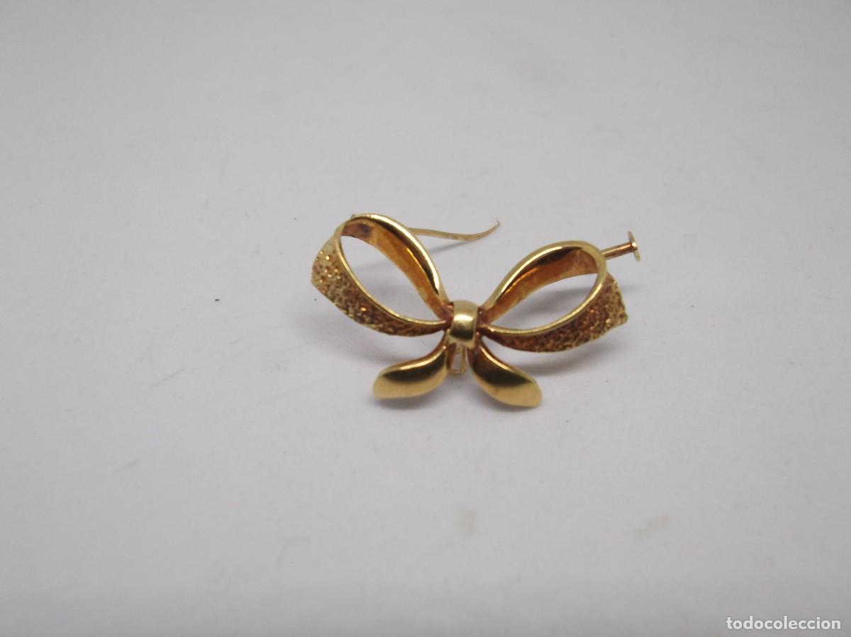 Joyeria: Broche aguja de oro de 18Kt en forma de lazo - Foto 1
