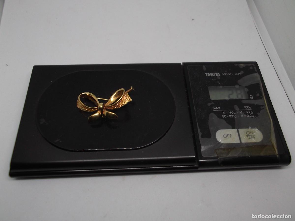 Joyeria: Broche aguja de oro de 18Kt en forma de lazo - Foto 4