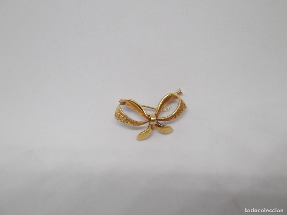 Joyeria: Broche aguja de oro de 18Kt en forma de lazo - Foto 5