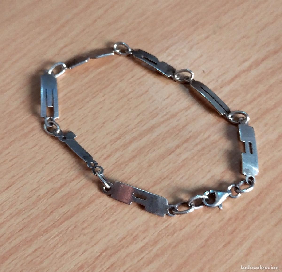 Joyeria: Pulsera de plata contrastada, con letras. - Foto 6