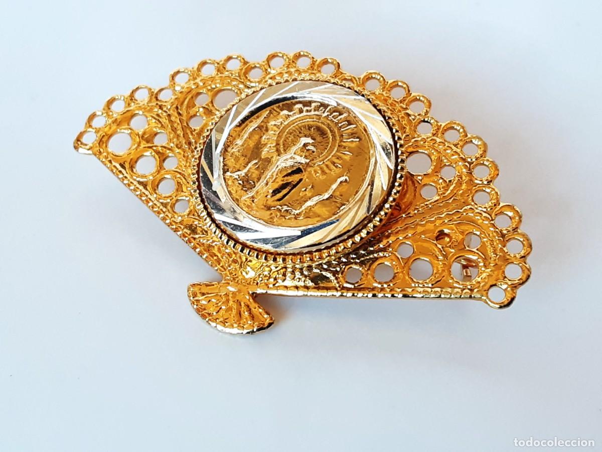 Joyeria: ALFILER RELIGIOSO FORMA DE ABANICO Y MEDALLA - Foto 2