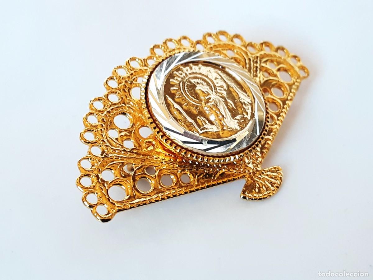 Joyeria: ALFILER RELIGIOSO FORMA DE ABANICO Y MEDALLA - Foto 3