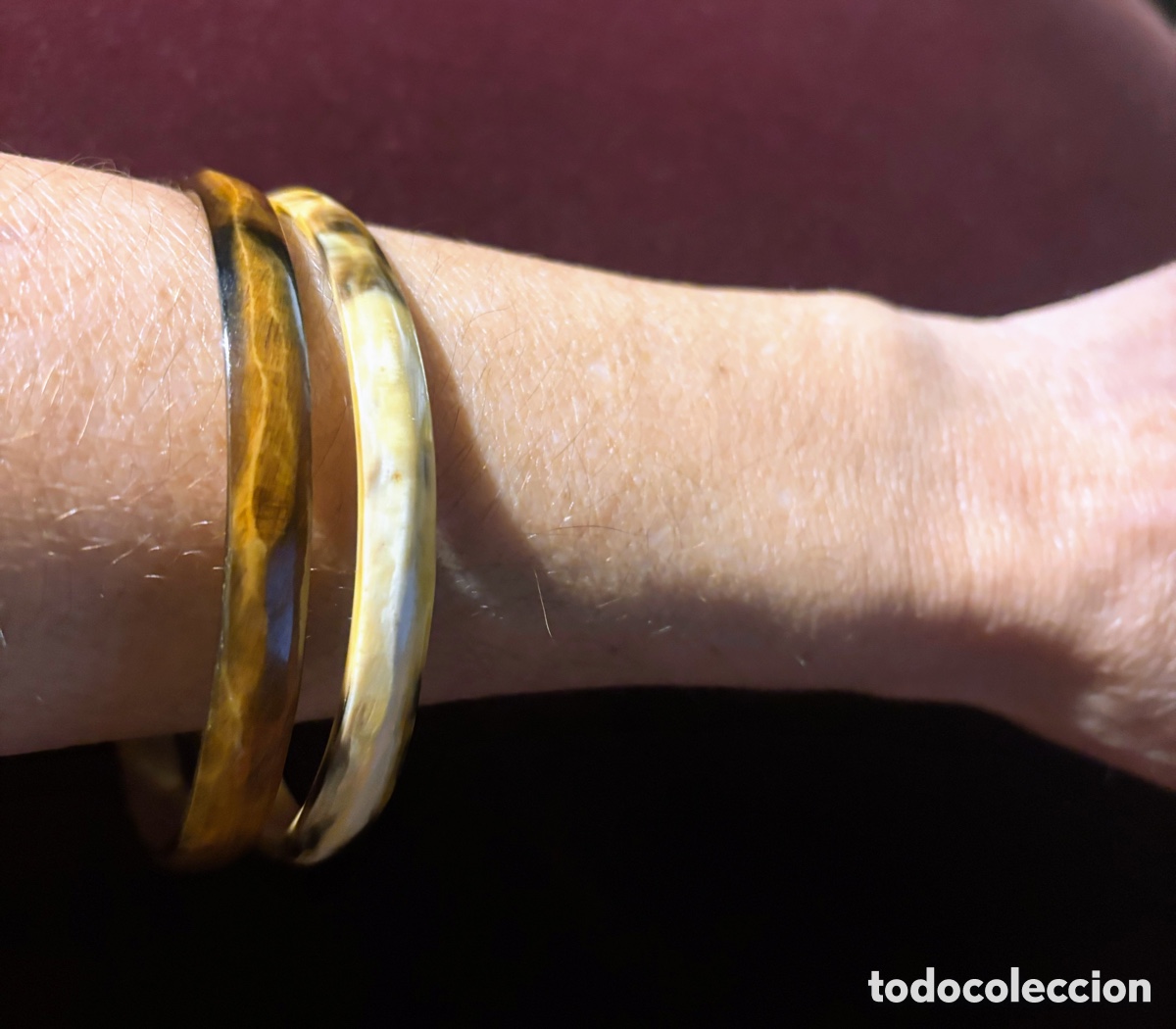 Joyeria: DOS BRAZALETES DE CUERNO. PULSERAS - Foto 2