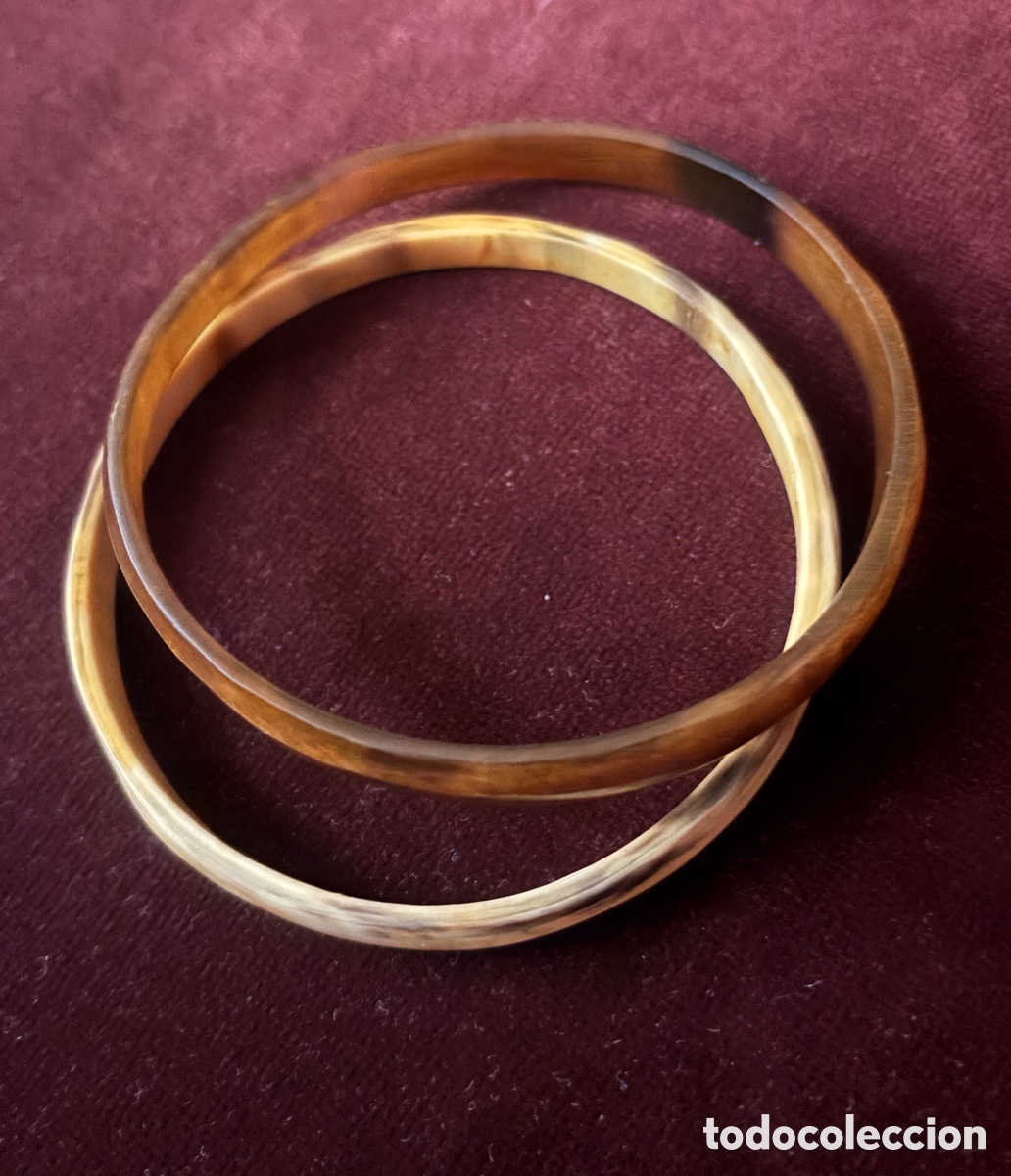 Joyeria: DOS BRAZALETES DE CUERNO. PULSERAS - Foto 1