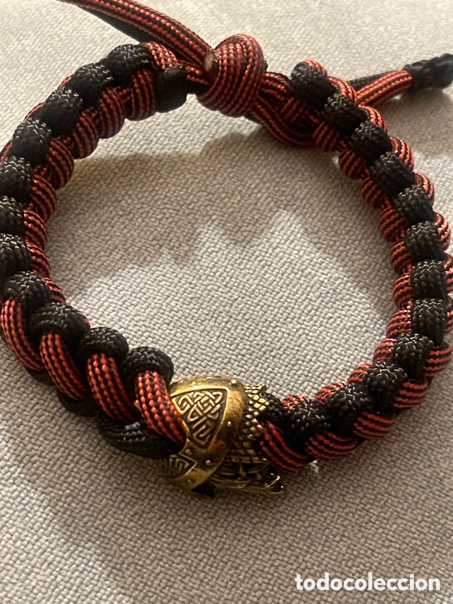 Joyeria: Pulsera trenzada con motivos en bronce - Foto 3