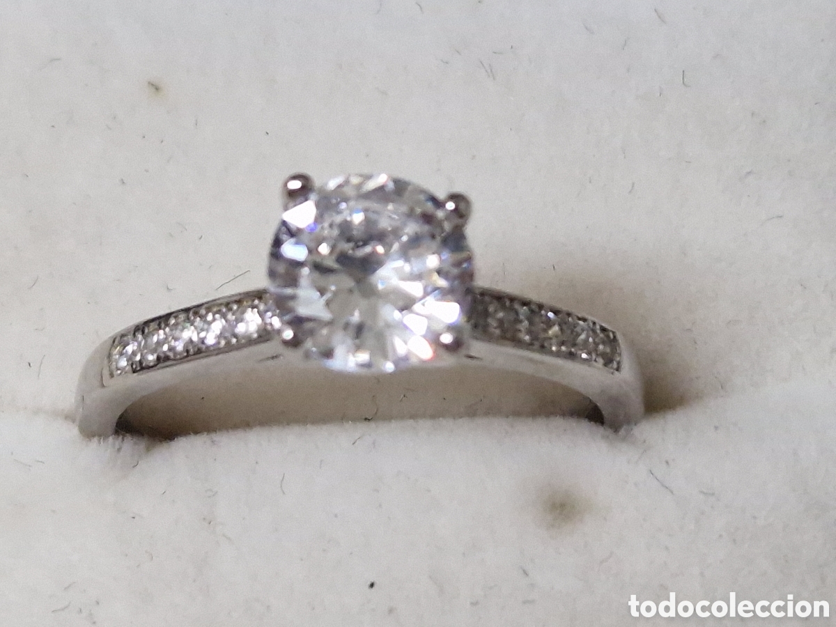 Joyeria: ANILLO DE PLATA RODIADA Y CIRCONITAS - Foto 2