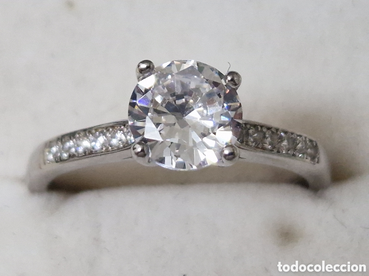 Joyeria: ANILLO DE PLATA RODIADA Y CIRCONITAS - Foto 3