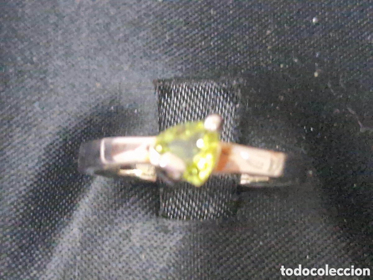 Joyeria: ANILLO DE PLATA Y PERIDOTO NUEVO - Foto 3