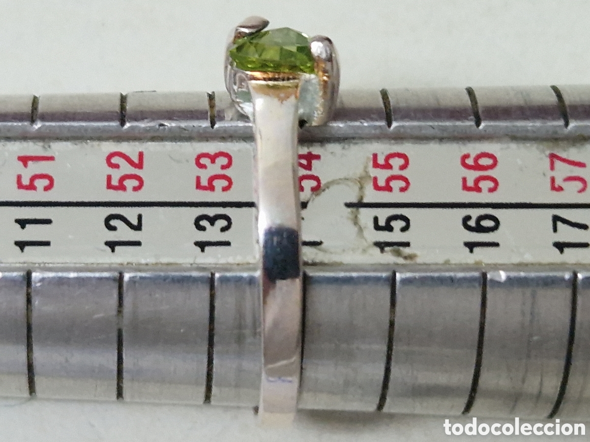 Joyeria: ANILLO DE PLATA Y PERIDOTO NUEVO - Foto 5