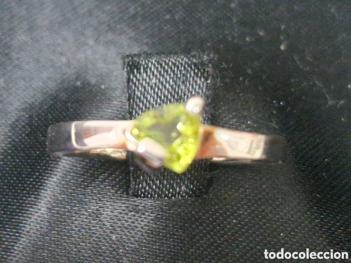 Joyeria: ANILLO DE PLATA Y PERIDOTO NUEVO - Foto 6
