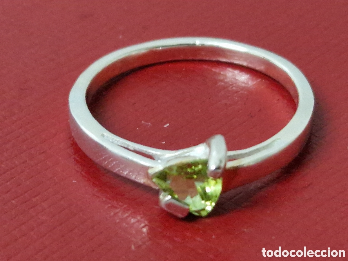 Joyeria: ANILLO DE PLATA Y PERIDOTO NUEVO - Foto 1