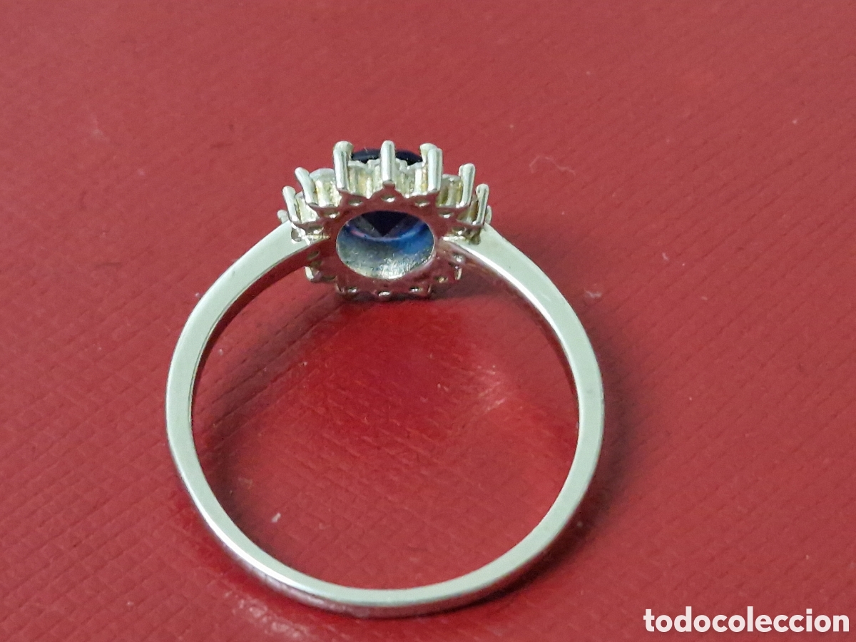 Joyeria: ANILLO PLATA CUARZO AZUL Y CIRCONITAS - Foto 4