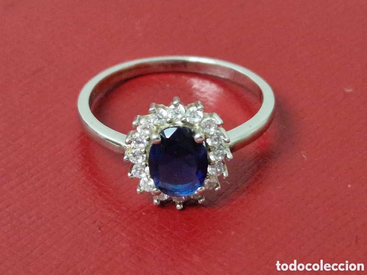 Joyeria: ANILLO PLATA CUARZO AZUL Y CIRCONITAS - Foto 5