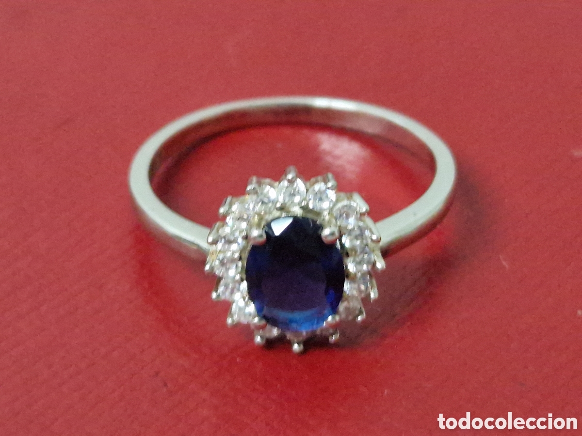 Joyeria: ANILLO PLATA CUARZO AZUL Y CIRCONITAS - Foto 6