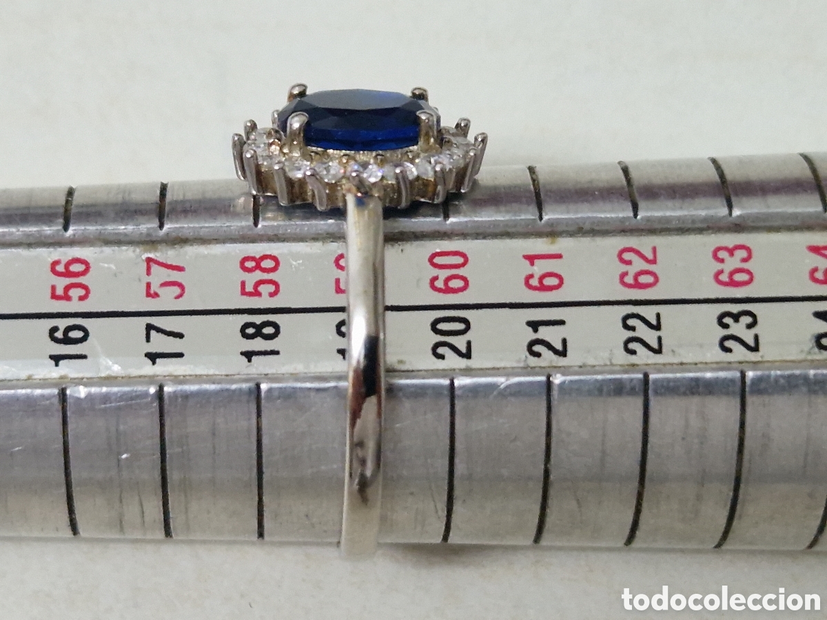 Joyeria: ANILLO PLATA CUARZO AZUL Y CIRCONITAS - Foto 7