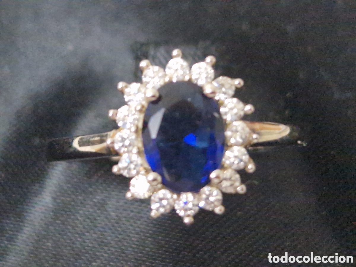 Joyeria: ANILLO PLATA CUARZO AZUL Y CIRCONITAS - Foto 1