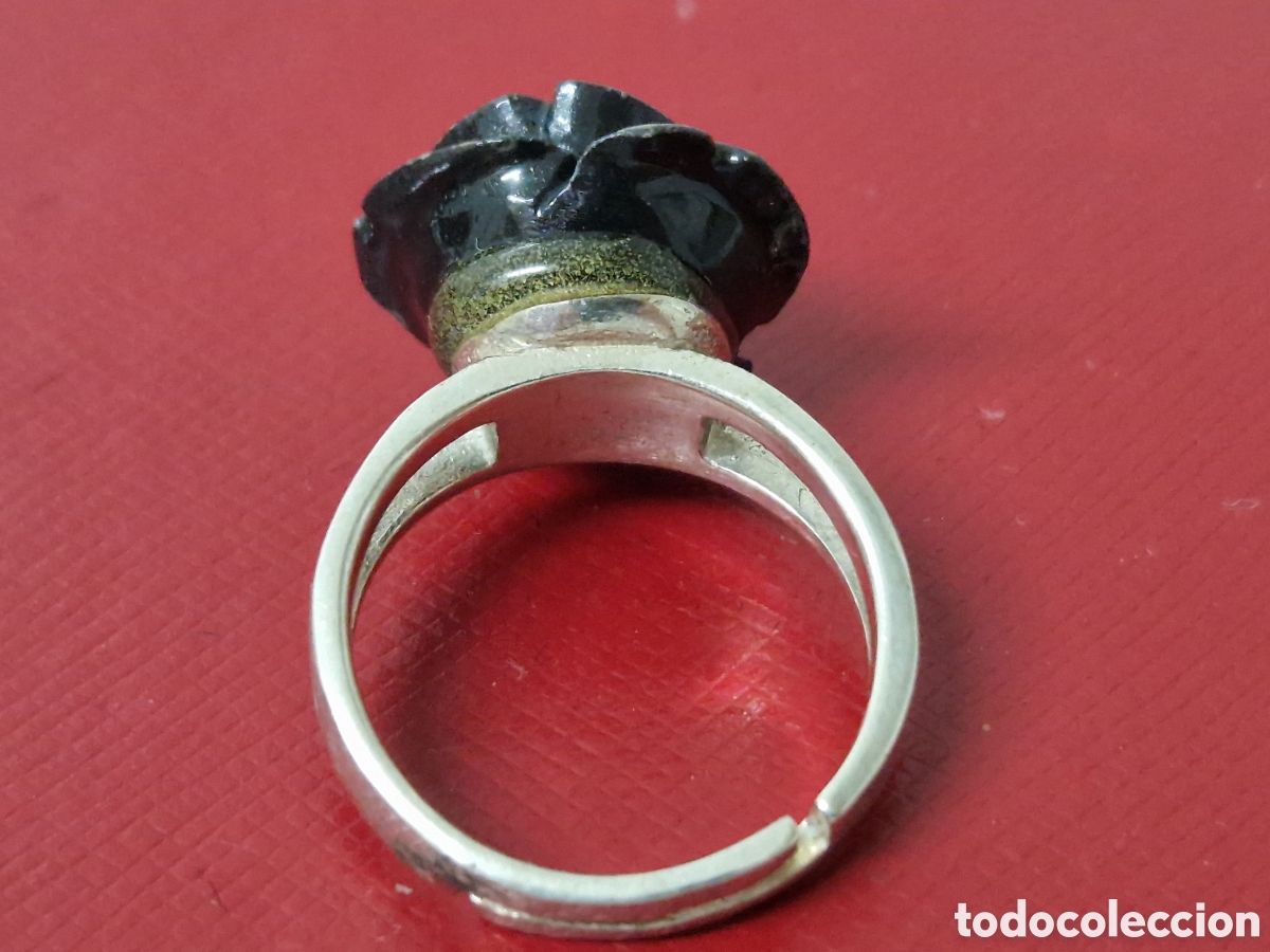 Joyeria: ANILLO PLATA ROSA NEGRA NUEVO - Foto 5