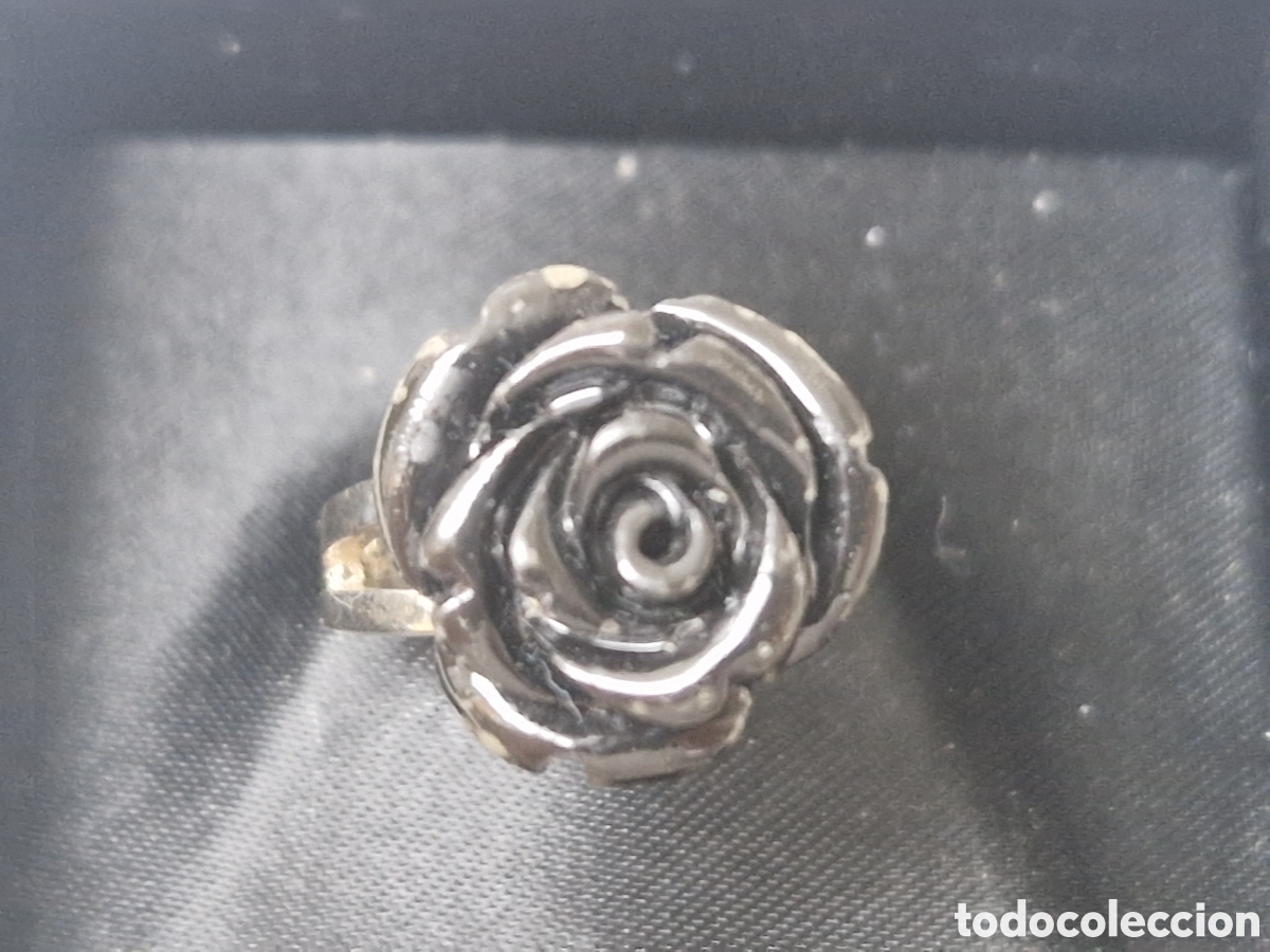 Joyeria: ANILLO PLATA ROSA NEGRA NUEVO - Foto 7