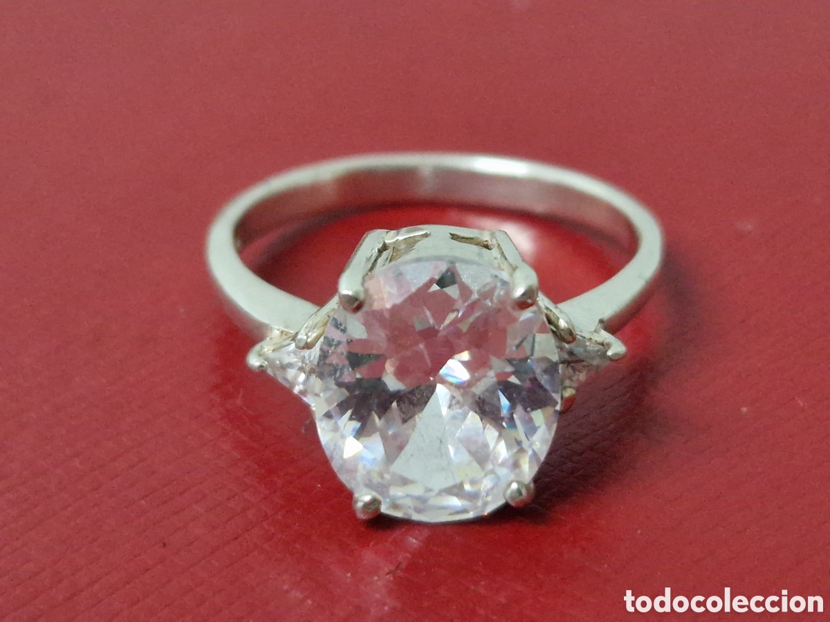 Joyeria: ANILLO PLATA Y CIRCON GRANDE - Foto 4