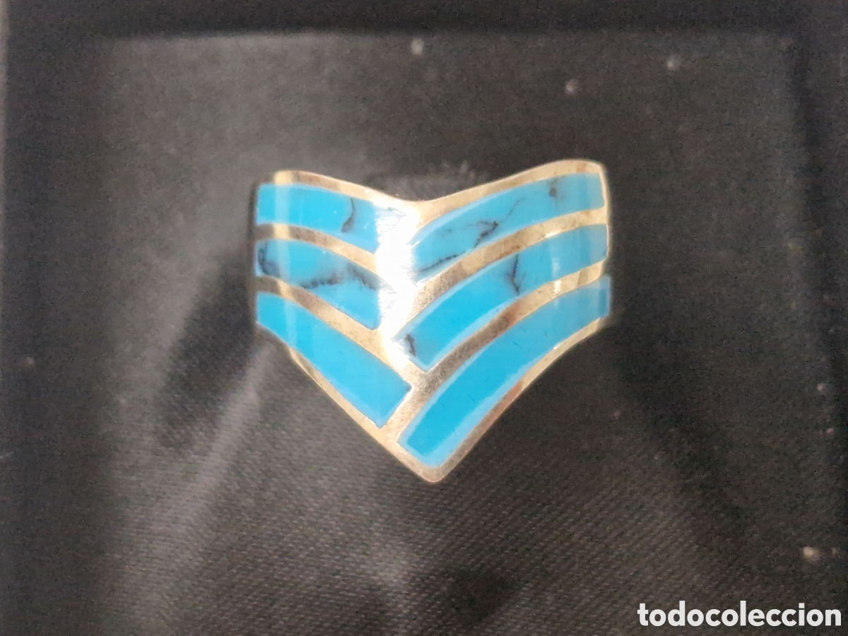 Joyeria: ANILLO PLATA Y TURQUESA NUEVO - Foto 2