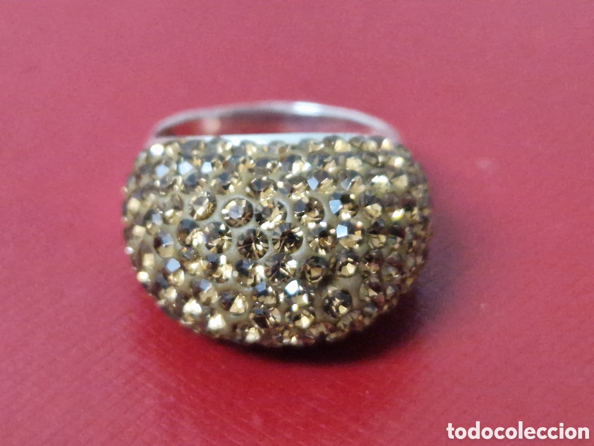 Joyeria: ANILLO PLATA DE LEY CRISTALES AMARILLOS - Foto 4