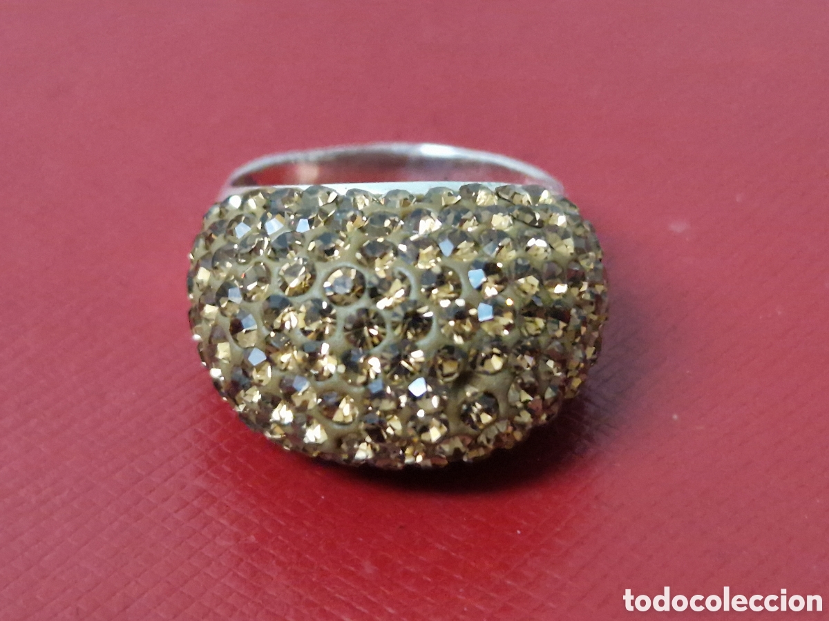 Joyeria: ANILLO PLATA DE LEY CRISTALES AMARILLOS - Foto 5