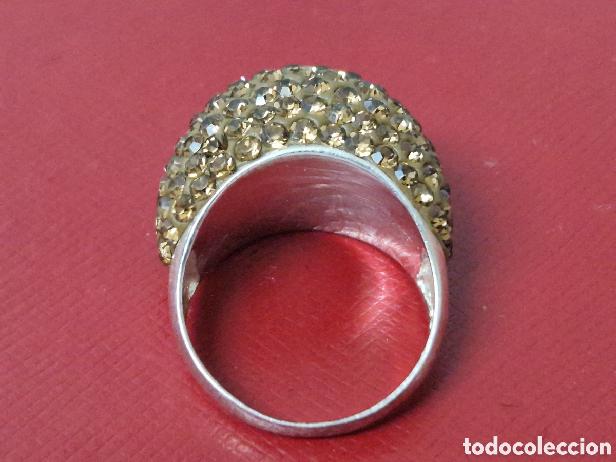 Joyeria: ANILLO PLATA DE LEY CRISTALES AMARILLOS - Foto 6