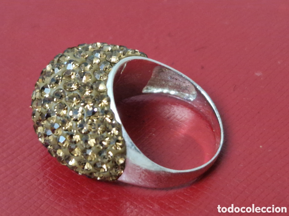 Joyeria: ANILLO PLATA DE LEY CRISTALES AMARILLOS - Foto 8