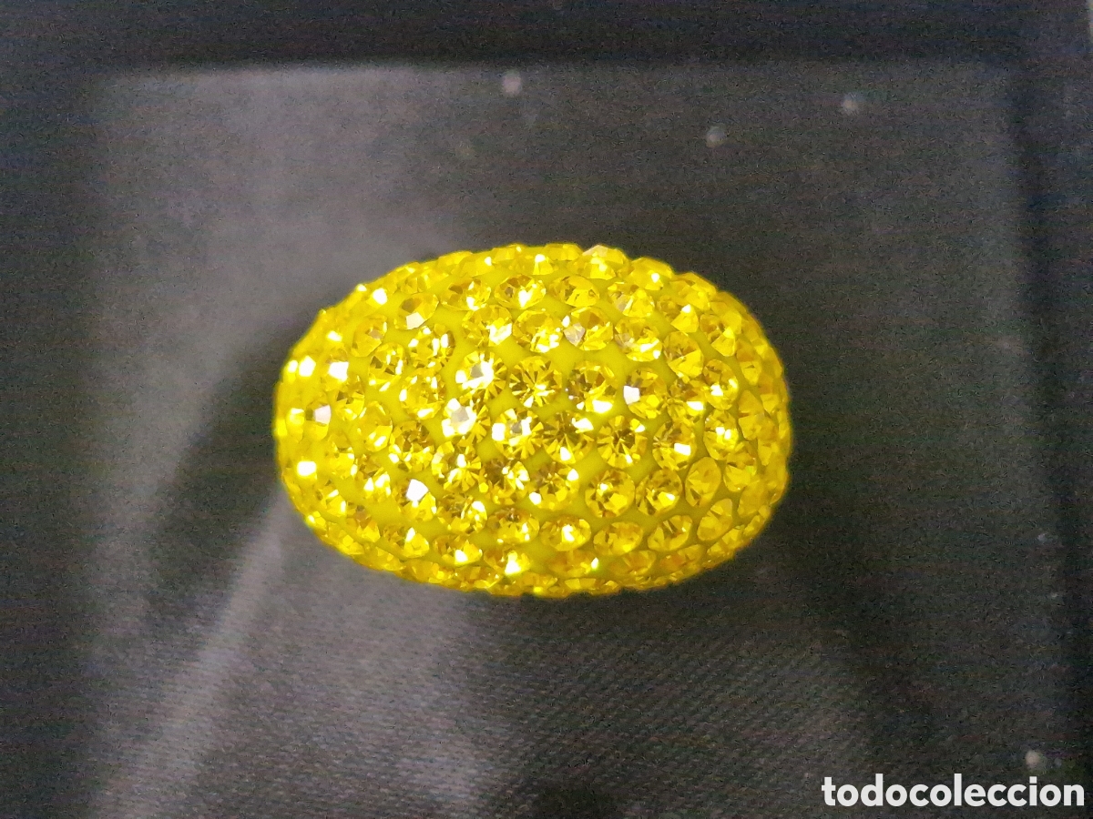 Joyeria: ANILLO PLATA DE LEY Y CRISTALES AMARILLOS - Foto 3