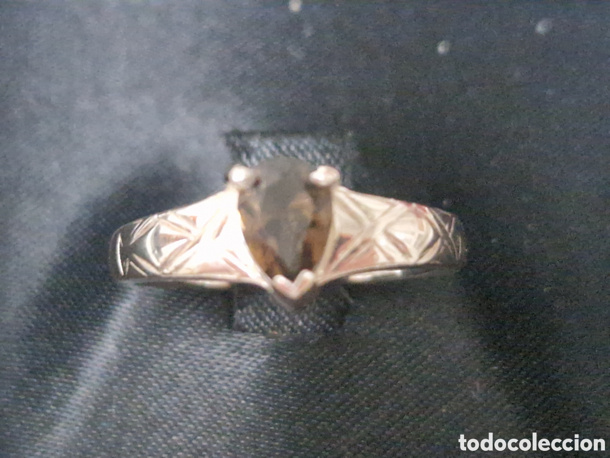 Joyeria: ANILLO PLATA DE LEY CUARZO AHUMADO - Foto 3